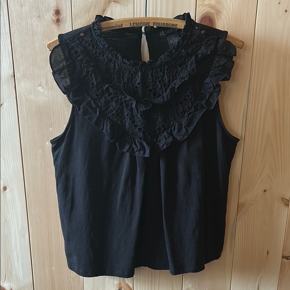Elegant Black Sleeveless Top